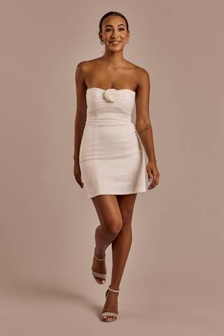 Picture of Rosette Strapless Mini Dress
